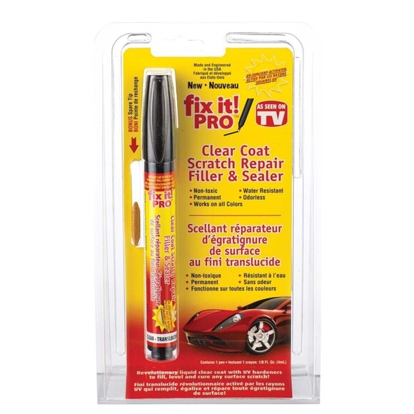 Fix It! Pro Scratch Repair Clear Car Scratch Repair Remover Pen, Easy, Brand New - Picture 1 of 7